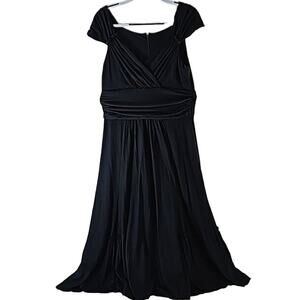 Peruvian Connection Womens Sz M Fonteyn Black Whimsigoth Fairy Grunge Midi Dress